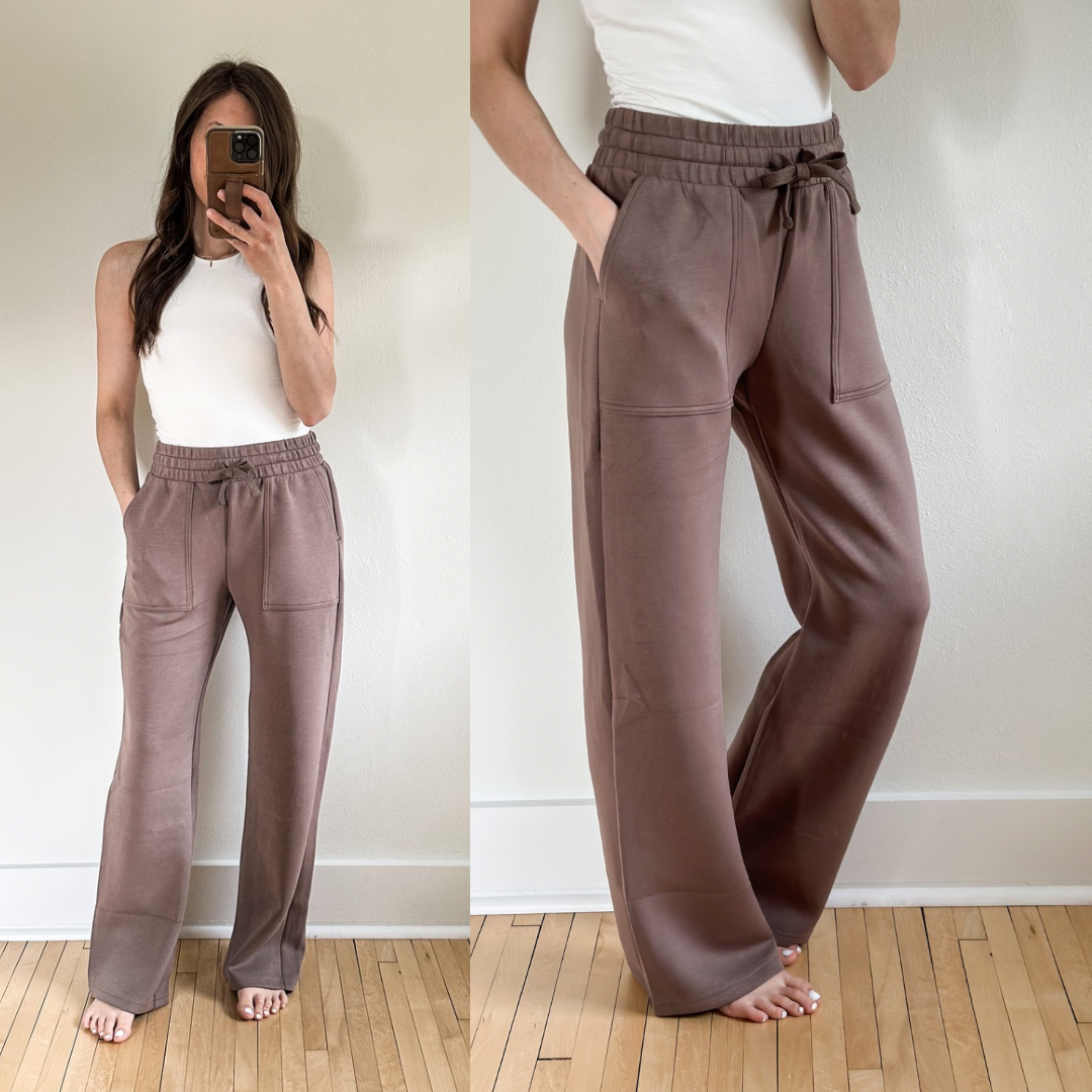 BUTTERY SOFT Tall Sweatpants [mocha & black]