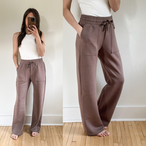 BUTTERY SOFT Tall Sweatpants [mocha & black]