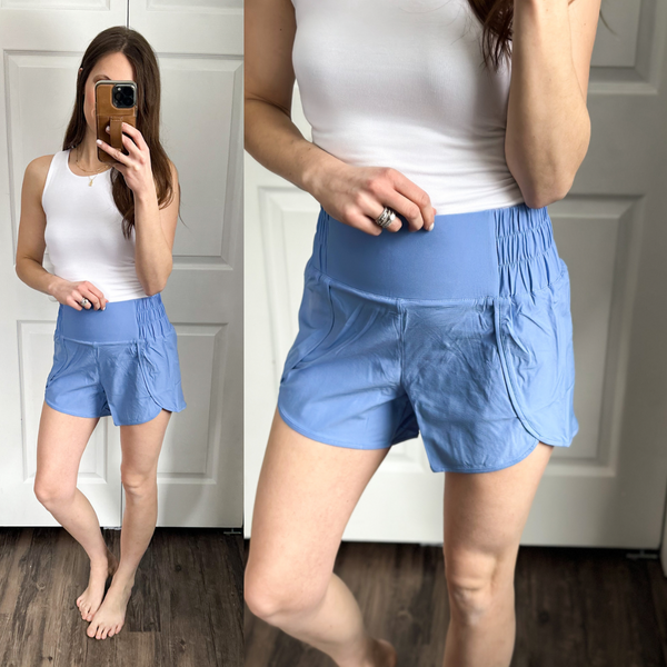 Juliette Shorts [black & light blue]