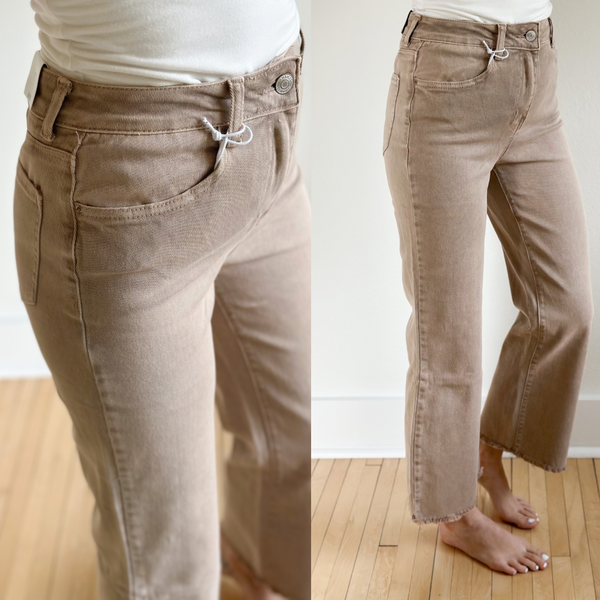 Marie Crop Flare Jeans [PRE-ORDER 1-2 weeks]