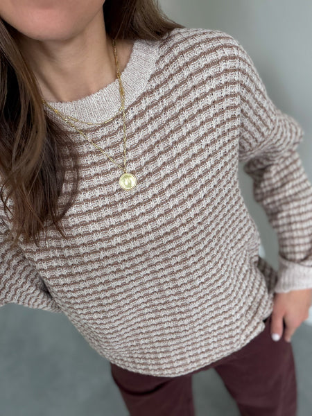 Waffle Way Pullover