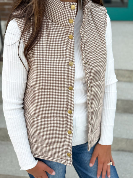 Country Crisp Floral Lined Vest