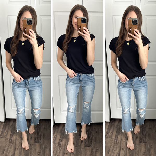 Marissa Basic RIBBED Muscle Tshirt