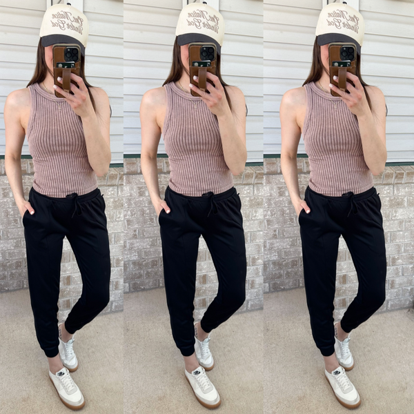 Seamless Ribbed Dream Tank [rose]