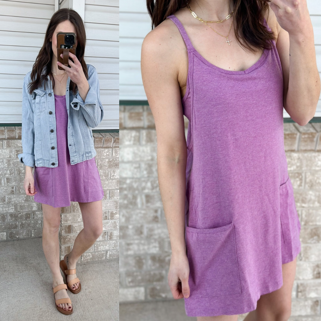 Summer Romper Dresses [black, grey, red, plum]