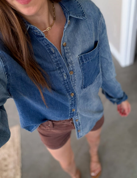 Davi Denim Top