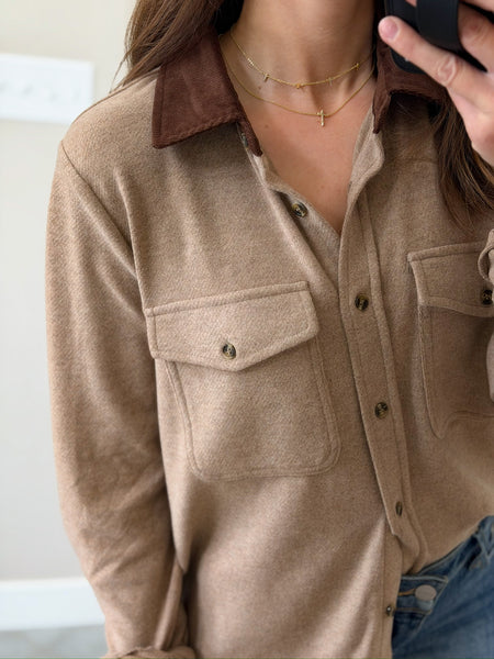 Maple Butter Soft Button Down [corduroy collar]