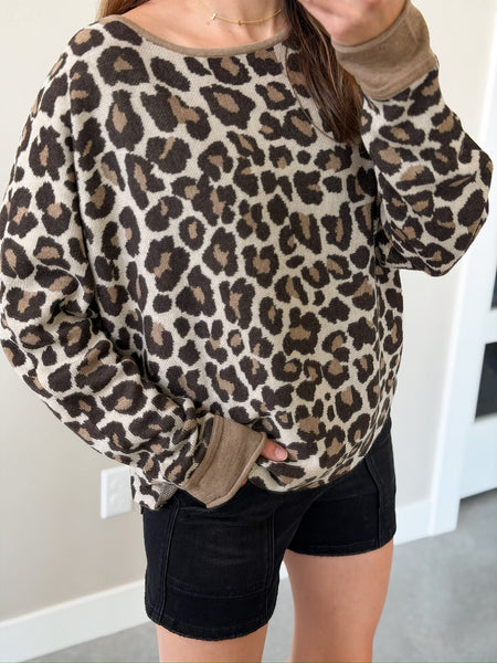 Leo Leopard Boatneck