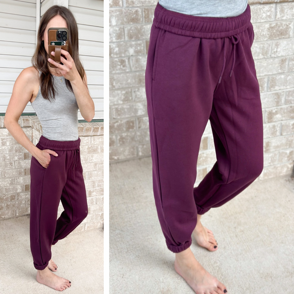 Wonder Joggers [plum & espresso]