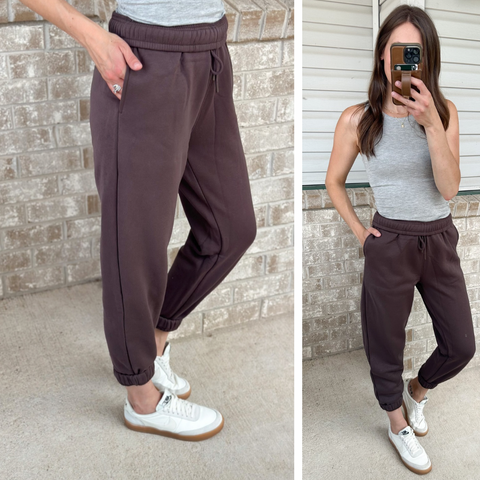 Wonder Joggers [plum & espresso]