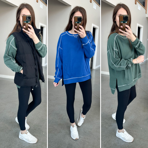 Legging Friendly Pocket Crews [4 colors]