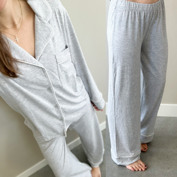Everyday Pj’s [cranberry & gray]