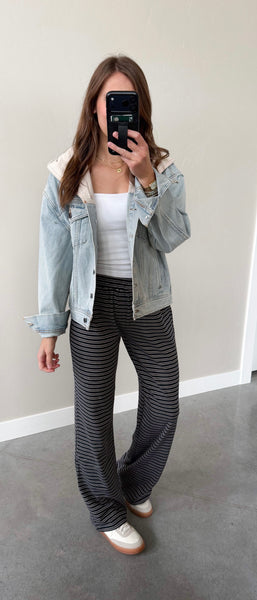 Fall Blues Stripe Pants