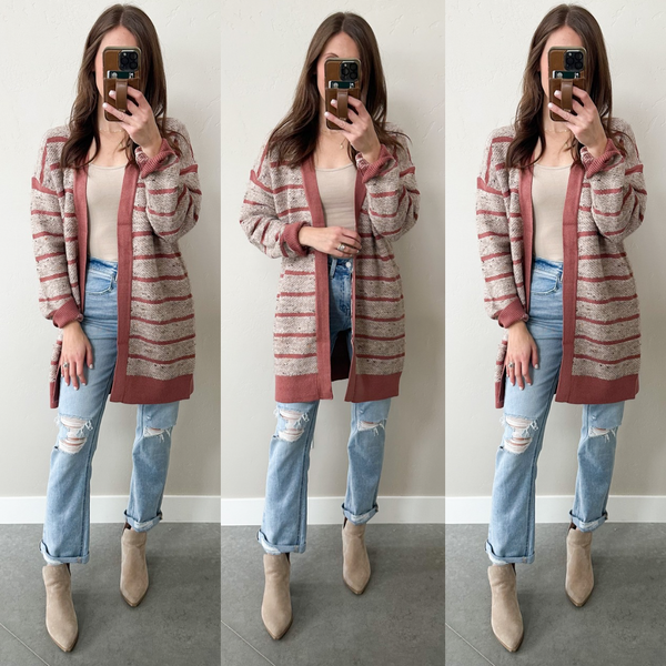 Mauvey Mix Cardigan