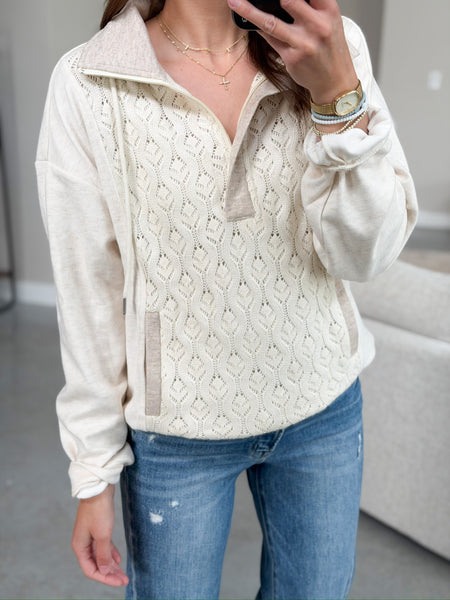 Geneva BUTTERY Soft 1/2 Zip Pullover