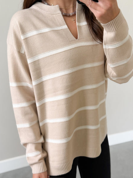Fall Favorite Sweater [notch neck] multiple colors!