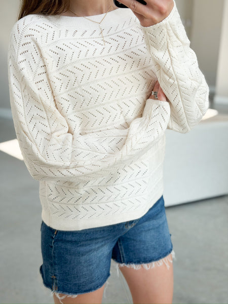 Fancy Soft Off Shoulder Knit