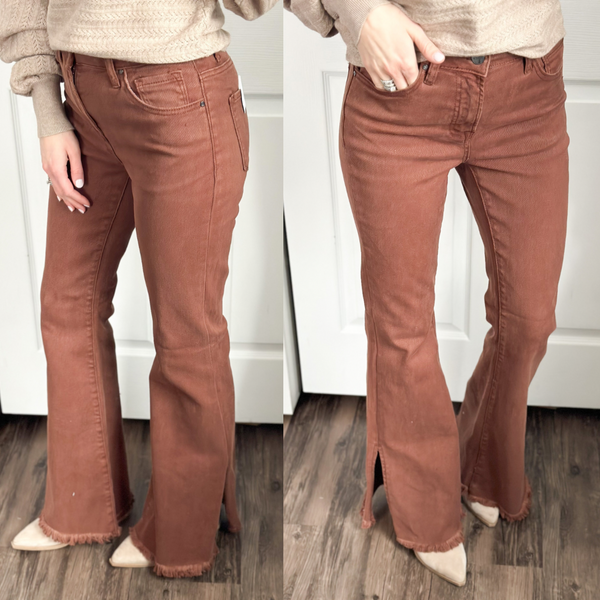 Billy Espresso Flare Jeans