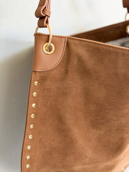 Suede Boho Tote Bags