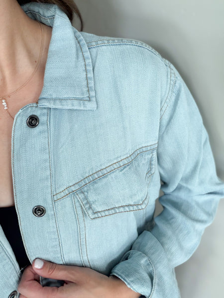 There is No Way that is Denim Jacket [long] Olive & Denim