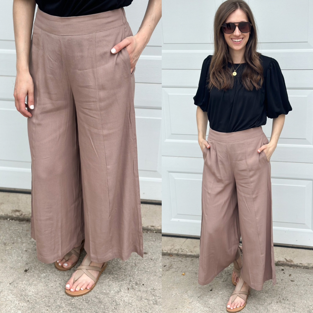 Ashlynn Mocha Wide Leg Pants