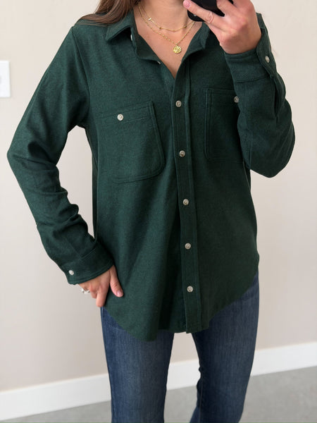 Evergreen Maple Buttery Soft Button Down