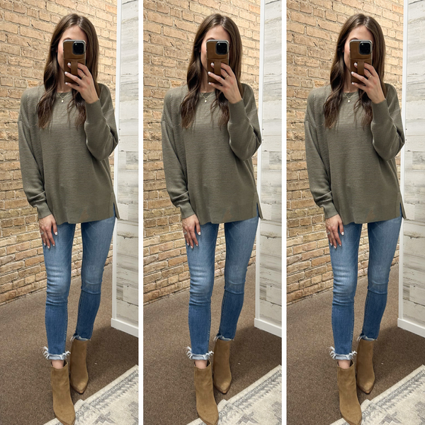 Sophie Olive Sweater