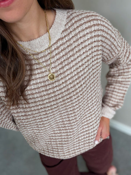 Waffle Way Pullover