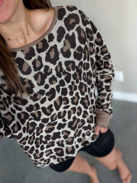 Leo Leopard Boatneck