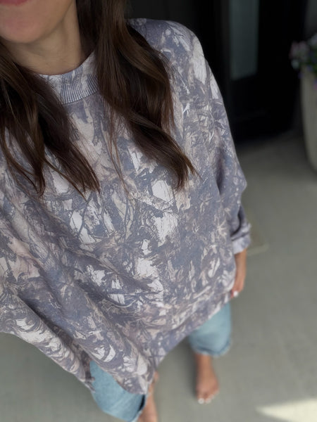 Camo Semi Mock Neck