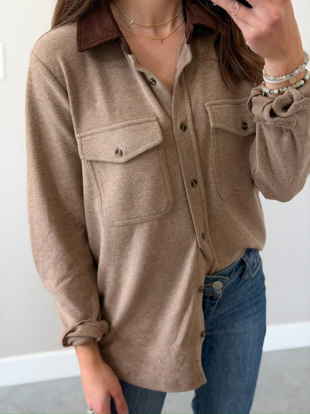 Maple Butter Soft Button Down [corduroy collar]