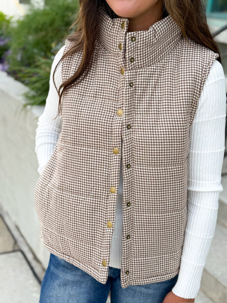 Country Crisp Floral Lined Vest