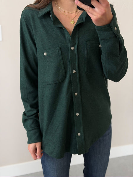 Evergreen Maple Buttery Soft Button Down