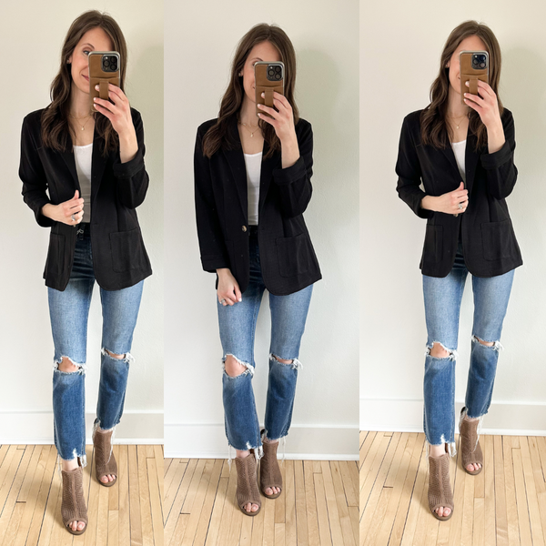 Career Blazer [textured black]