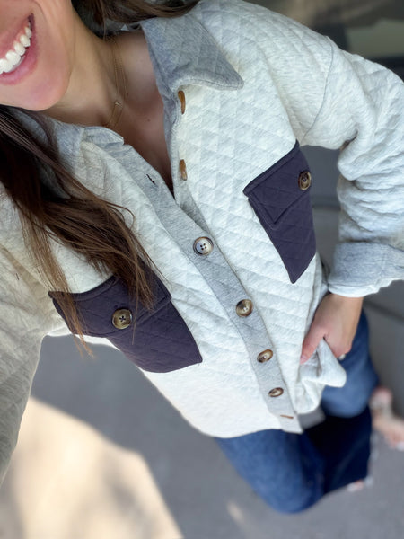 Quinny Quilted Shacket