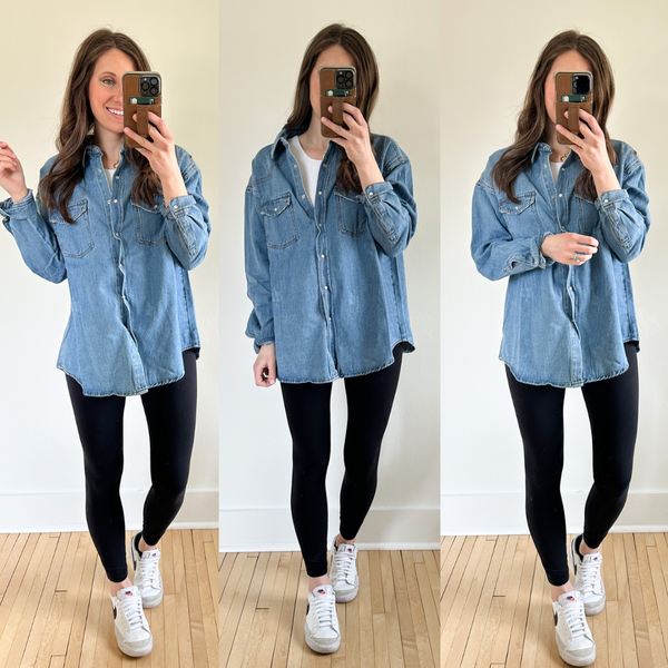 Kick Back Denim Button Down