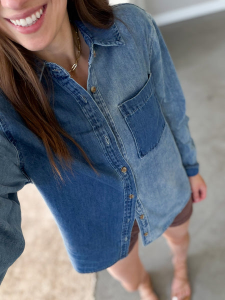 Davi Denim Top