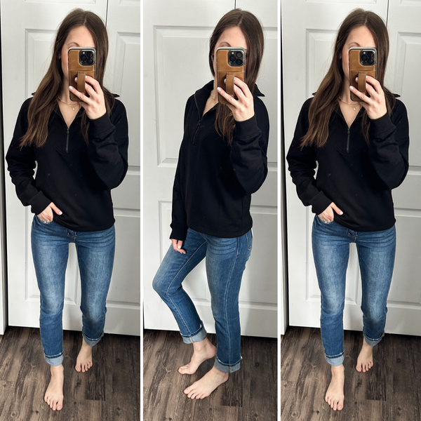 Day Date Black Half Zip