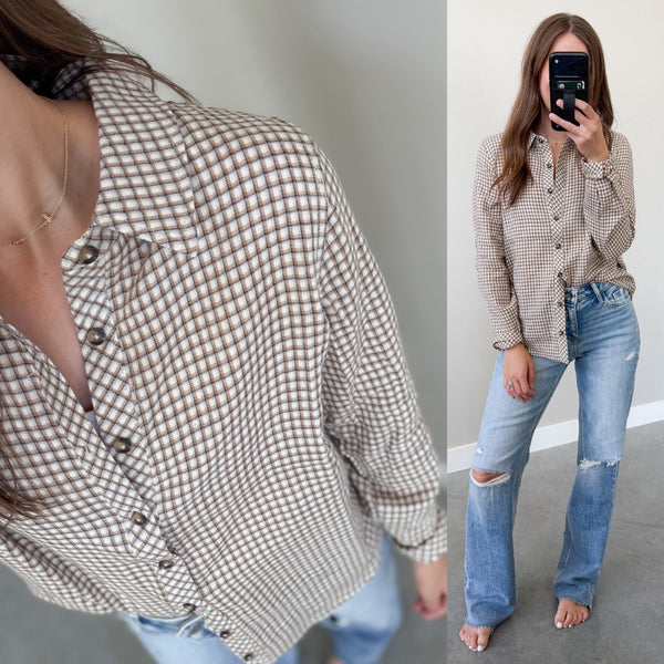 Cover Print Button Down