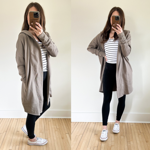 Sweatshirt Cardigan Duo