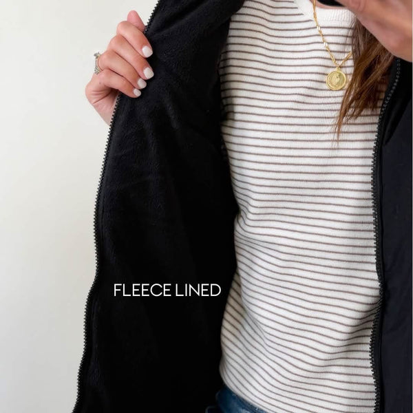 Fleece Lined Long Line Vest