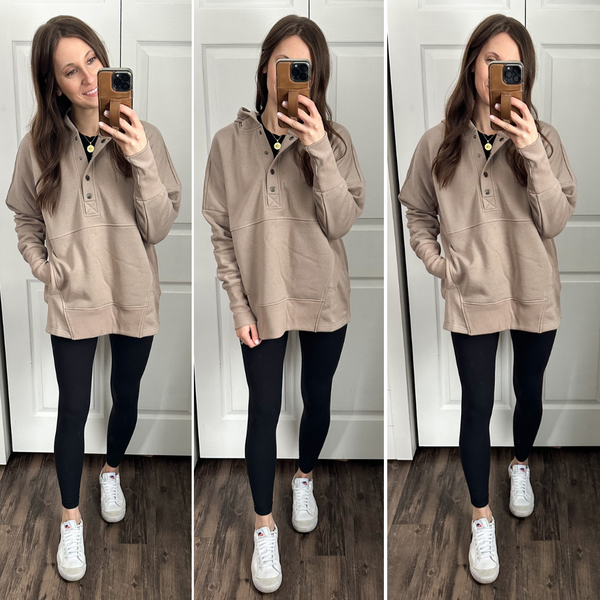 Grab & Go Hoodie [grey, mocha, & taupe]