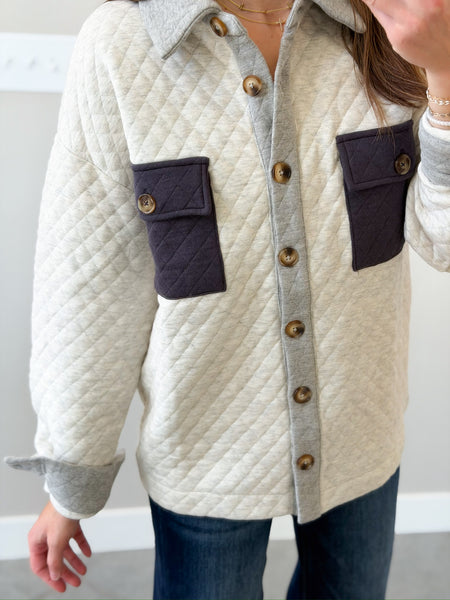 Quinny Quilted Shacket
