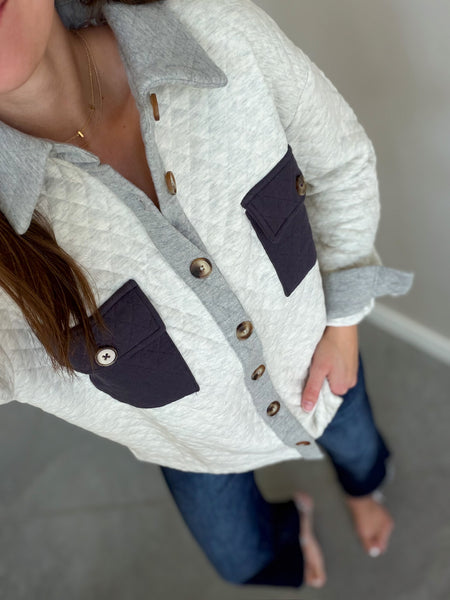 Quinny Quilted Shacket