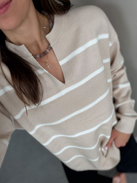 Fall Favorite Sweater [notch neck] multiple colors!