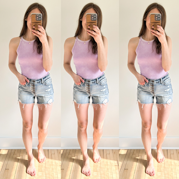 Summer Comfort Tank [Lavender & Black]