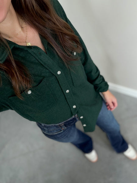 Evergreen Maple Buttery Soft Button Down