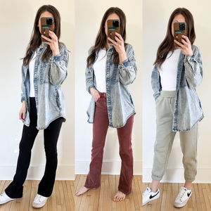 Belle Soft Acid Wash Chambray [PRE-ORDER 1-2 weeks]