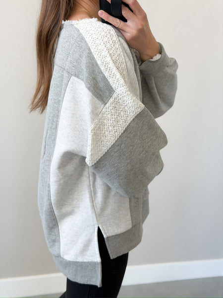 Lue Lace Accent Crewneck