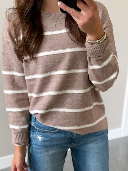 Fall Favorite Sweater [crew] Oatmeal & Camel